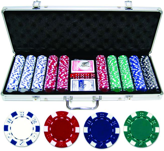 Dice Poker Chip Set - 500 Piece