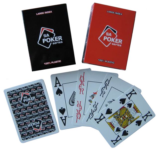 SA Poker Series waterproof Plastic Playing Cards - 4 Decks
