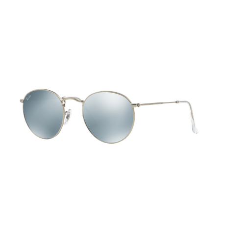 Ray ban round sunglasses 2024 silver