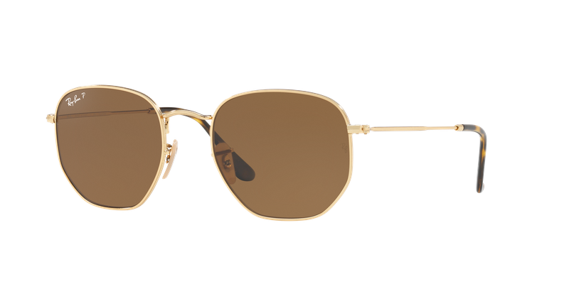 Ray-Ban Hexagonal RB3548N 001/57 51 Polarized Sunglasses