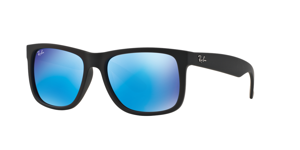 Ray ban justin store blue mirror polarized