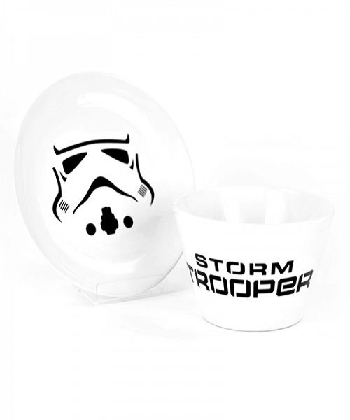 Star Wars: Stormtrooper - Bowl &amp; Plate Set (Parallel Import)