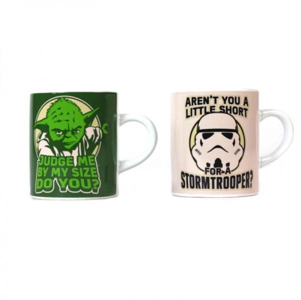 Star Wars: Mini Mug Set of 2 - Yoda + Stormtrooper (Parallel Import)