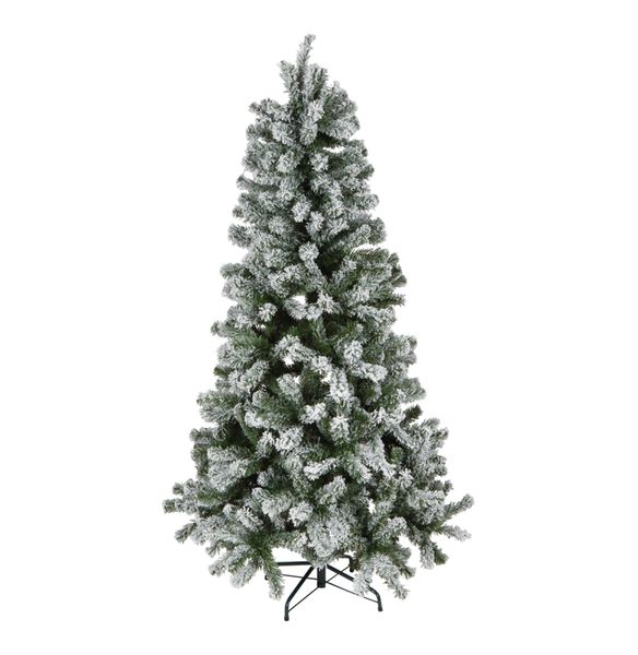St Nicholas Christmas Tree 180cm - Flocked White