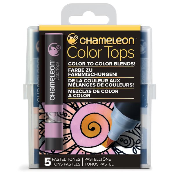 Chameleon Pens Colour Tops Set 5 - Pastel Tones