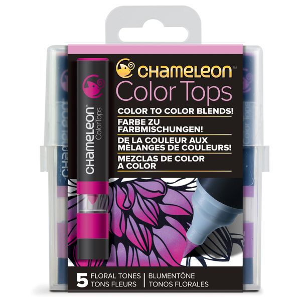 Chameleon Pens Colour Tops Set 5 - Floral Tones