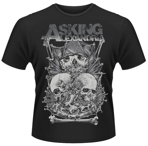 Asking Alexandria: Skull Stack T-Shirt (Parallel Import)