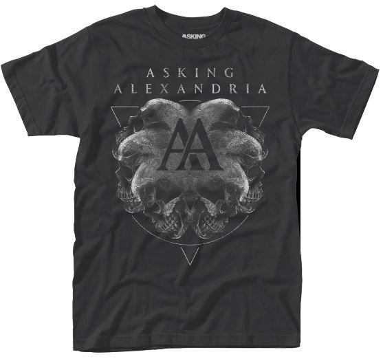 Asking Alexandria: Rotating Skull T-Shirt (Parallel Import)