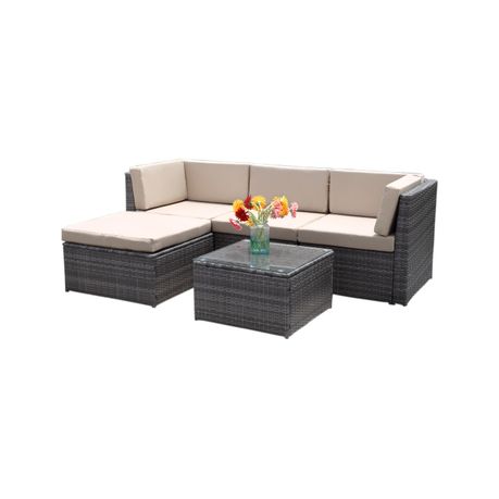 5 piece rattan set