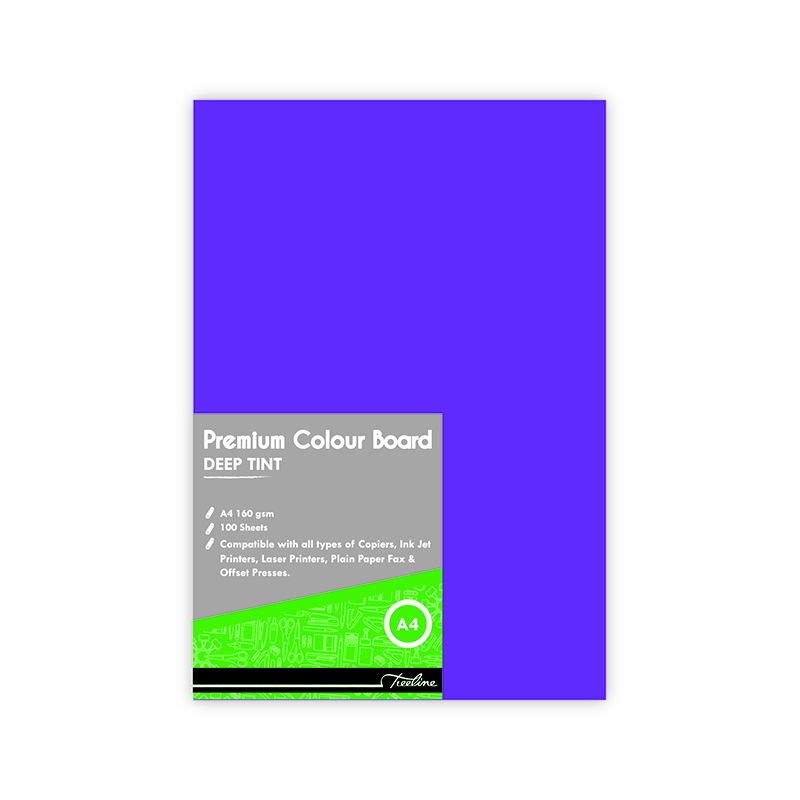 Treeline Project Board Deep Tint Purple 160gsm Pack of 100 | Shop Today ...