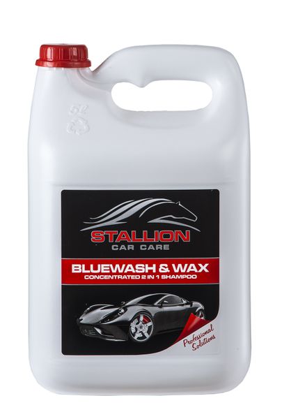 Stallion Bluewash &amp; Wax - 4 x 5L