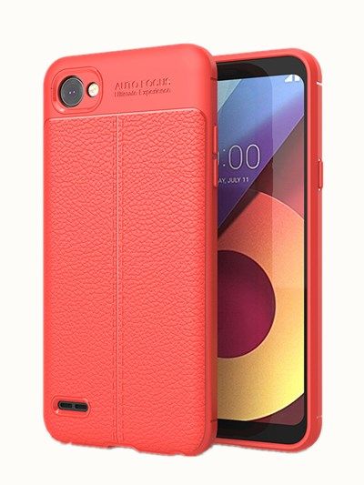 Luxury Ventilation Shockproof Rubber TPU Case for LG Q6 - Black