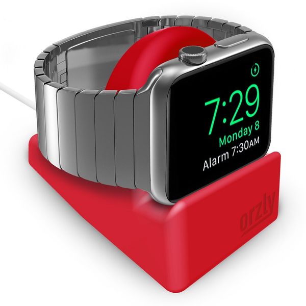 Orzly Night Stand Mini for Apple Watch Series 1/2/3 - Red