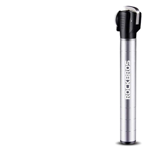 Rockbros Aluminium Alloy Mini Bicycle Pump - Silver