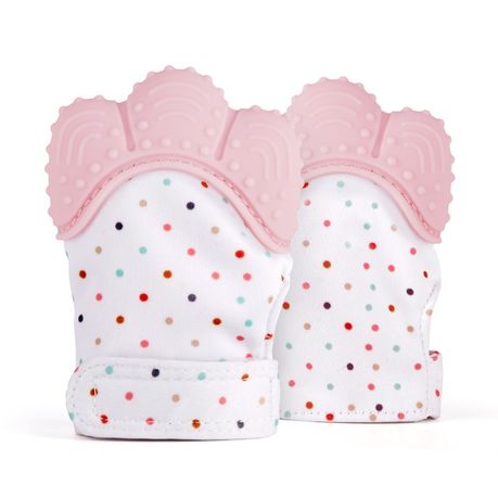 baby hand teething mitt