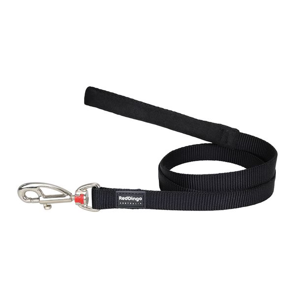 Red Dingo Dog Lead in Plain - Red
