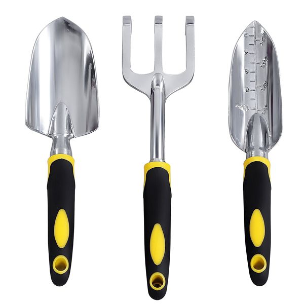 3 Piece Ergonomic Aluminium Garden Tool Kit