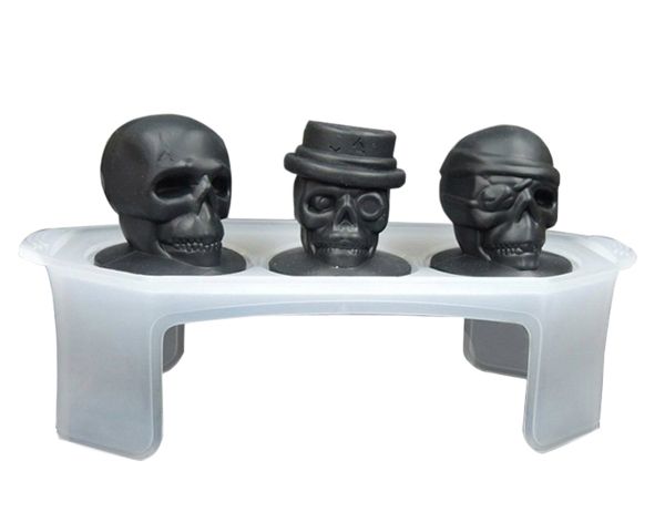 3D Silicone Skull Ice Cube Maker