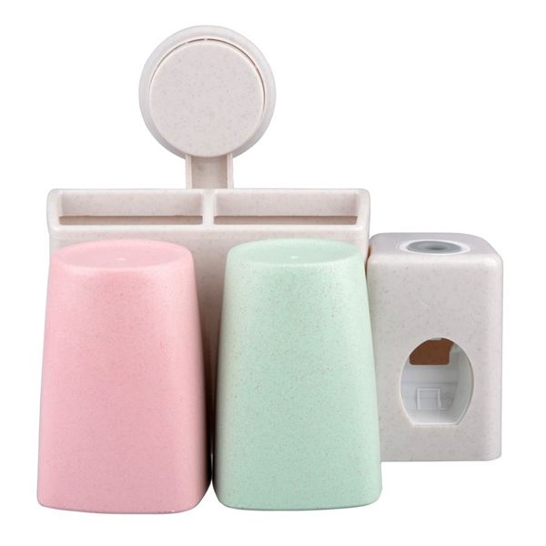 Automatic Toothpaste Dispenser &amp; Toothbrush Holder
