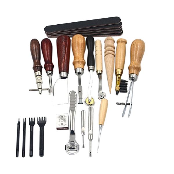 18 Piece Leather DIY Tool Kit