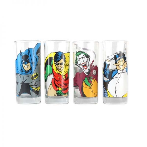Batman: Characters Glass 4 Pack (Parallel Import)
