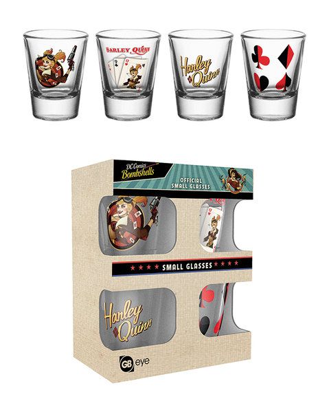 DC Comics Bombshell: Harley Quinn Shot Glasses Set (Parallel Import)
