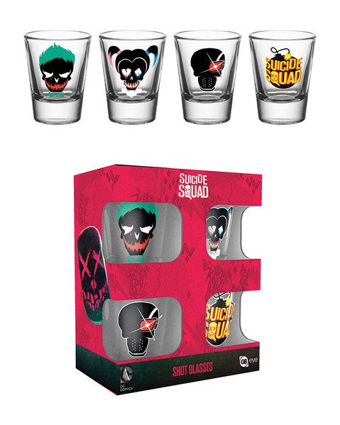 Suicide Squad: Mix Shot Glasses Set (Parallel Import)