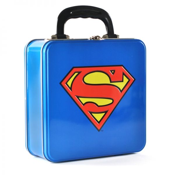 Superman: Logo Embossed Tin Tote (Parallel Import)