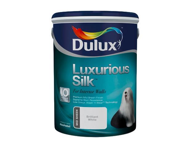 Dulux Lux Silk Paint 5L - White