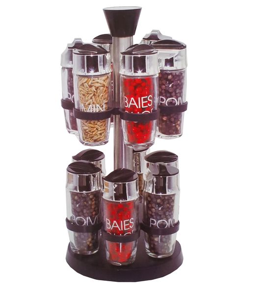 Rotating Spice Rack Set - 12 Piece