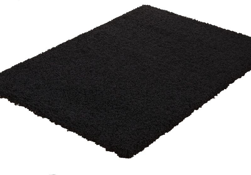 Shaggy Rug - Black (Size: 160 x 230cm)