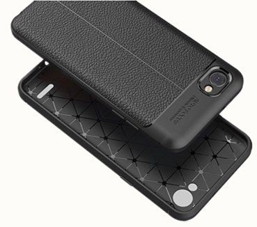 Luxury Shockproof Rubber TPU Case for LG Q6 - Red