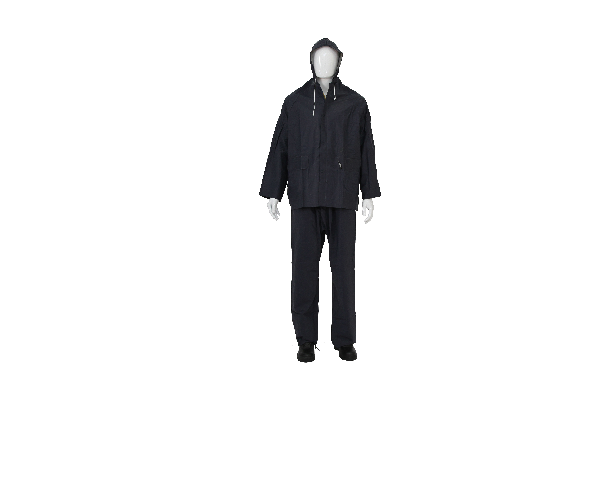 Rubberised Rain Suit - Navy