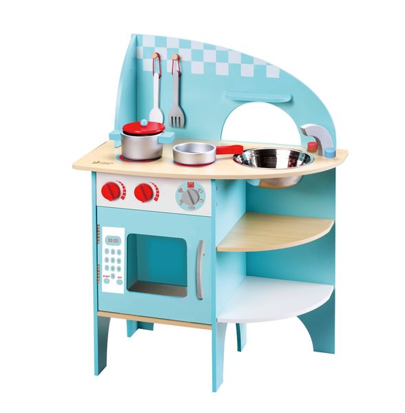 Classic World Pretend Play Blue Kitchen Toy Set