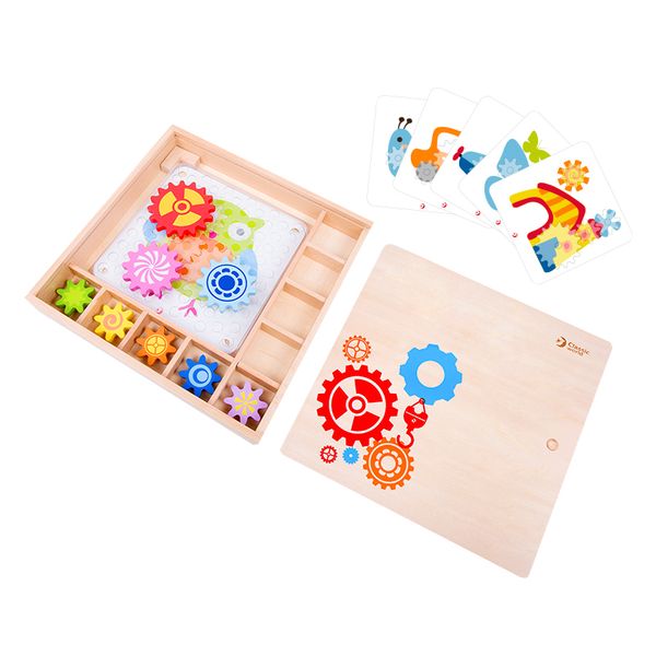 Classic World Gears Game Box with Activity Cards
