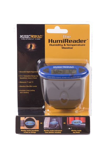 Music Nomad 3-in-1 Humidity &amp; Temperature Monitor - The HumiReader
