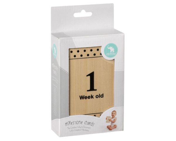 All4Ella Milestone Cards - Black