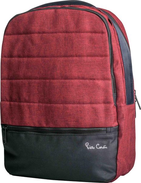 Pierre Cardin Nova Laptop Backpack - Red &amp; Black