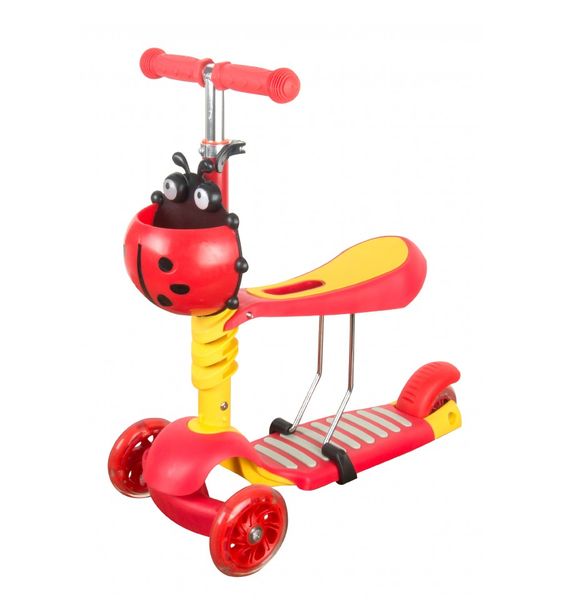 Scuttlebug 3-In-1 Scooter - Red