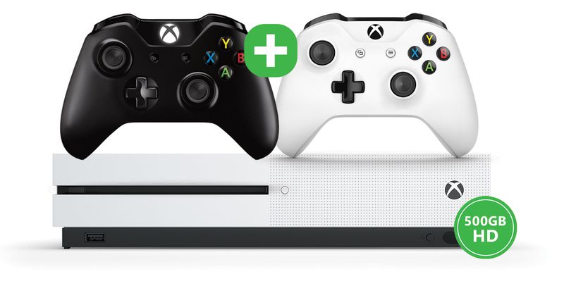 Xbox One S 500GB Console + Black Wireless Controller (Xbox One)