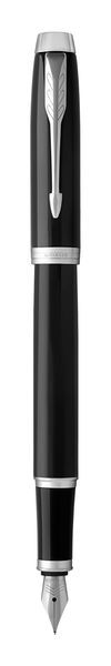 Parker IM Fountain Pen - Black Lacquer Chrome Trim