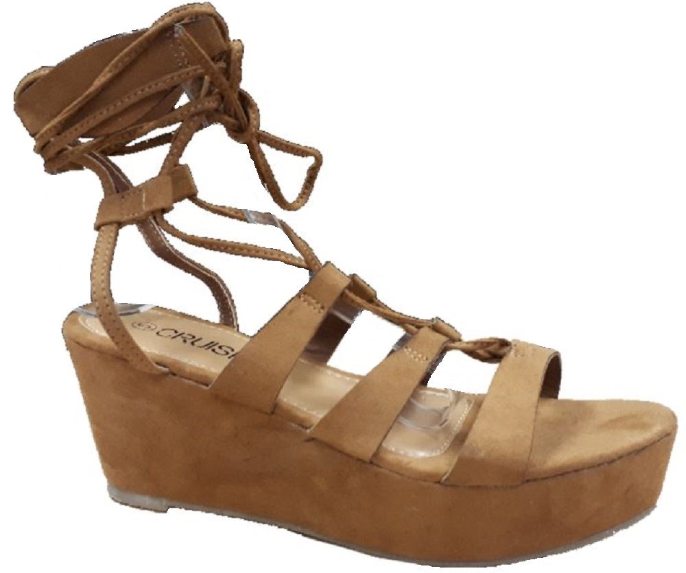 Women's lace best sale up wedges