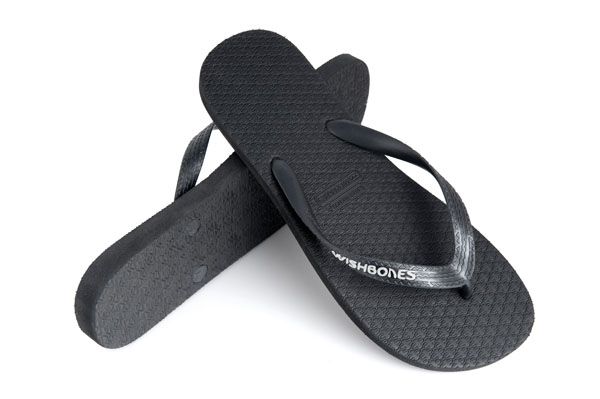 Wishbones Women's Classic Slim Slippers - Carbon