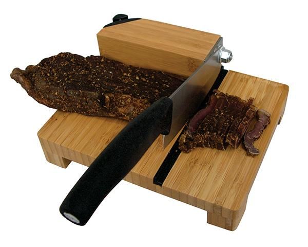 Tekut Bamboo Biltong Slicer with Carbide Sharpener