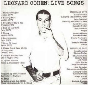 Leonard Cohen: Live Songs (Vinyl)