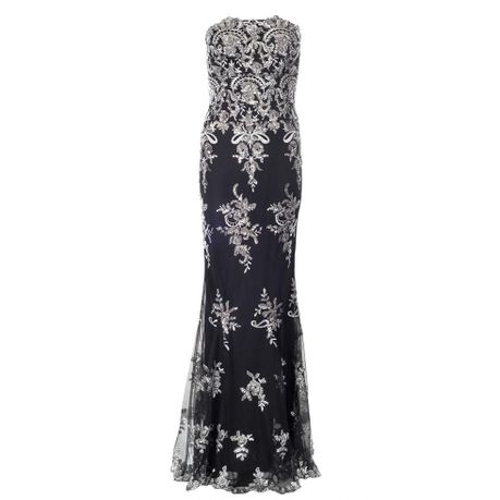 Quiz Silver Maxi Dress Clearance, 53 