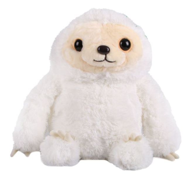Iconix Stuffed Sloth Plush Toy - White