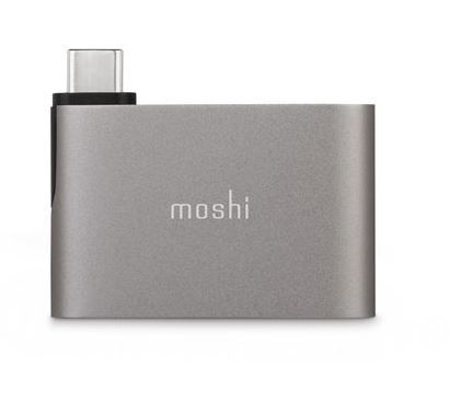 Moshi USB-C to Dual USB-A Adapter - Titanium Grey