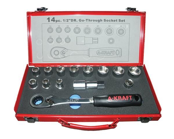 A-Kraft 14 Piece 1/2" Drive Socket Set
