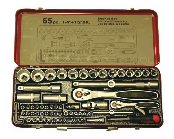 A-Kraft 65 Piece Drive Socket Set